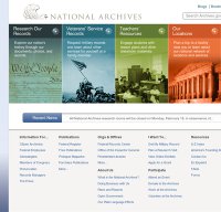 archives.gov screenshot