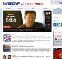 ascap.com screenshot