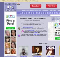 azlyrics.com screenshot