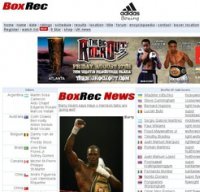 boxrec.com screenshot