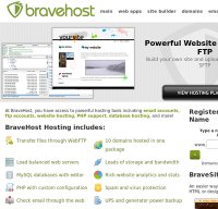 bravehost.com screenshot