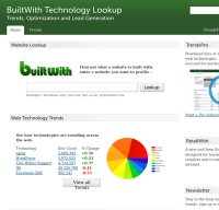 builtwith.com screenshot