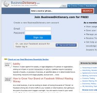 businessdictionary.com screenshot