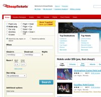 cheaptickets.com screenshot