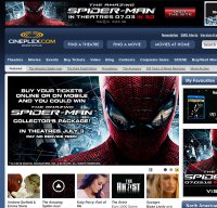 cineplex.com screenshot