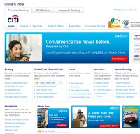 citibank.co.in screenshot