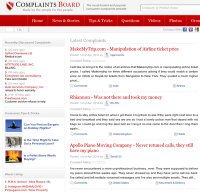 complaintsboard.com screenshot