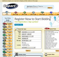 copart.com screenshot