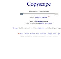 copyscape.com screenshot