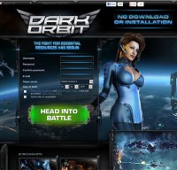 darkorbit.com screenshot