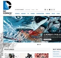 dccomics.com screenshot