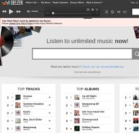 deezer.com screenshot