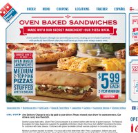 dominos.com screenshot