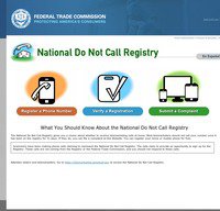 donotcall.gov screenshot