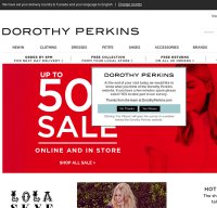 dorothyperkins.com screenshot