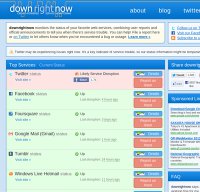 downrightnow.com screenshot