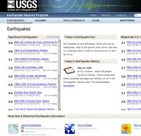 earthquake.usgs.gov screenshot