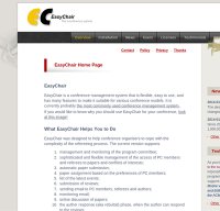 easychair.org screenshot
