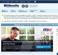 ebenefits.va.gov screenshot