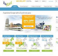 eurail.com screenshot