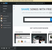 ex.fm screenshot