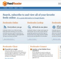 feedreader.com screenshot