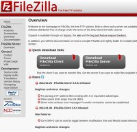 filezilla-project.org screenshot