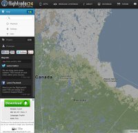 flightradar24.com screenshot