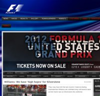 formula1.com screenshot