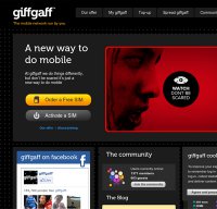 giffgaff.com screenshot