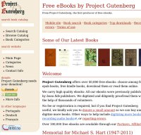 gutenberg.org screenshot