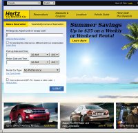 hertz.com screenshot