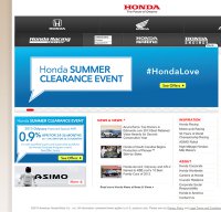 honda.com screenshot