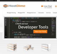 hostdime.com screenshot