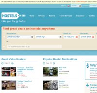 hostels.com screenshot