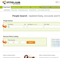 intelius.com screenshot