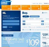 jetblue.com screenshot