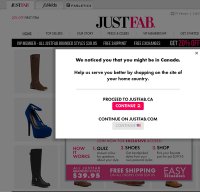 justfab.com screenshot