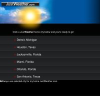 justweather.com screenshot