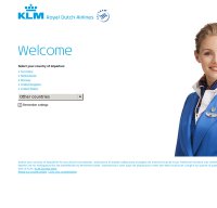 klm.com screenshot