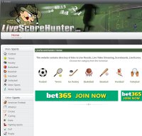 livescorehunter.com screenshot