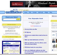 mailinator.com screenshot