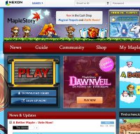 maplestory.nexon.net screenshot