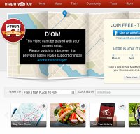 mapmyride.com screenshot