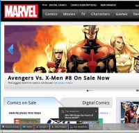 marvel.com screenshot