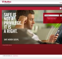 mcafee.com screenshot