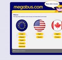 megabus.com screenshot