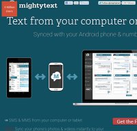 mightytext.net screenshot