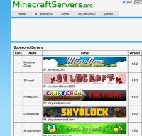 minecraftservers.org screenshot