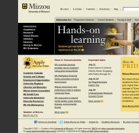 missouri.edu screenshot